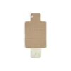 Quiltet pusleunderlag, classic stripes camel