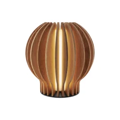 Radiant rund LED lampe, oak