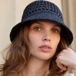 RAFFIA Hat, black