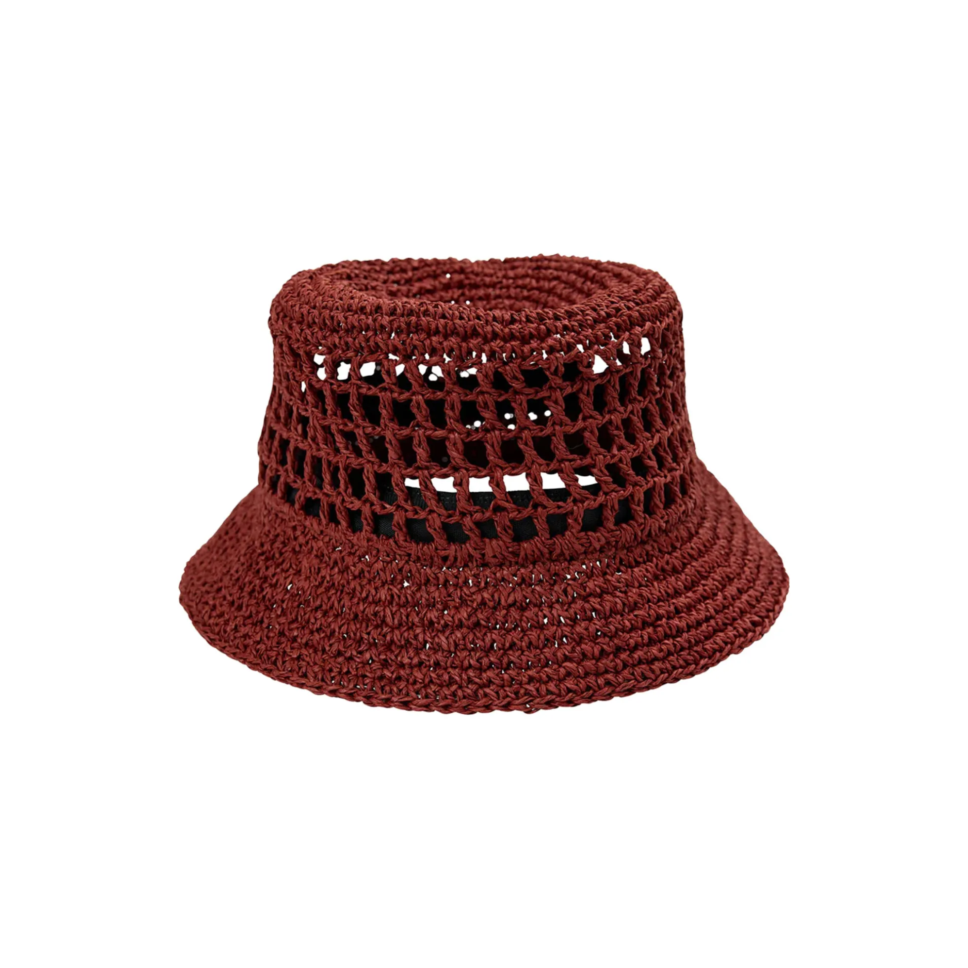 RAFFIA Hat, bordeaux
