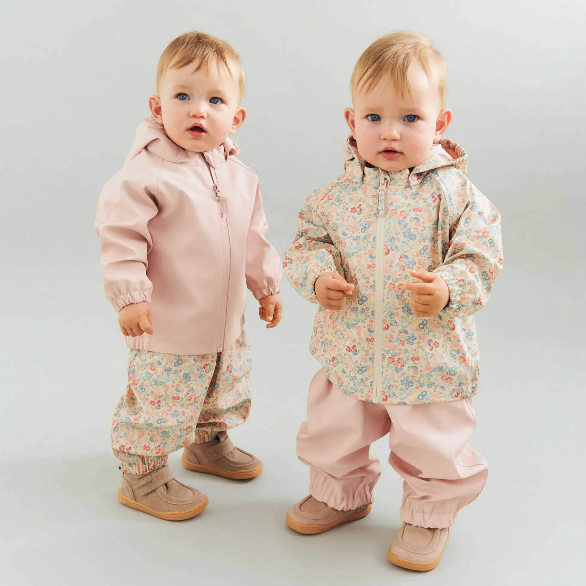 Rainwear Charlo Overall, flowers and seashells