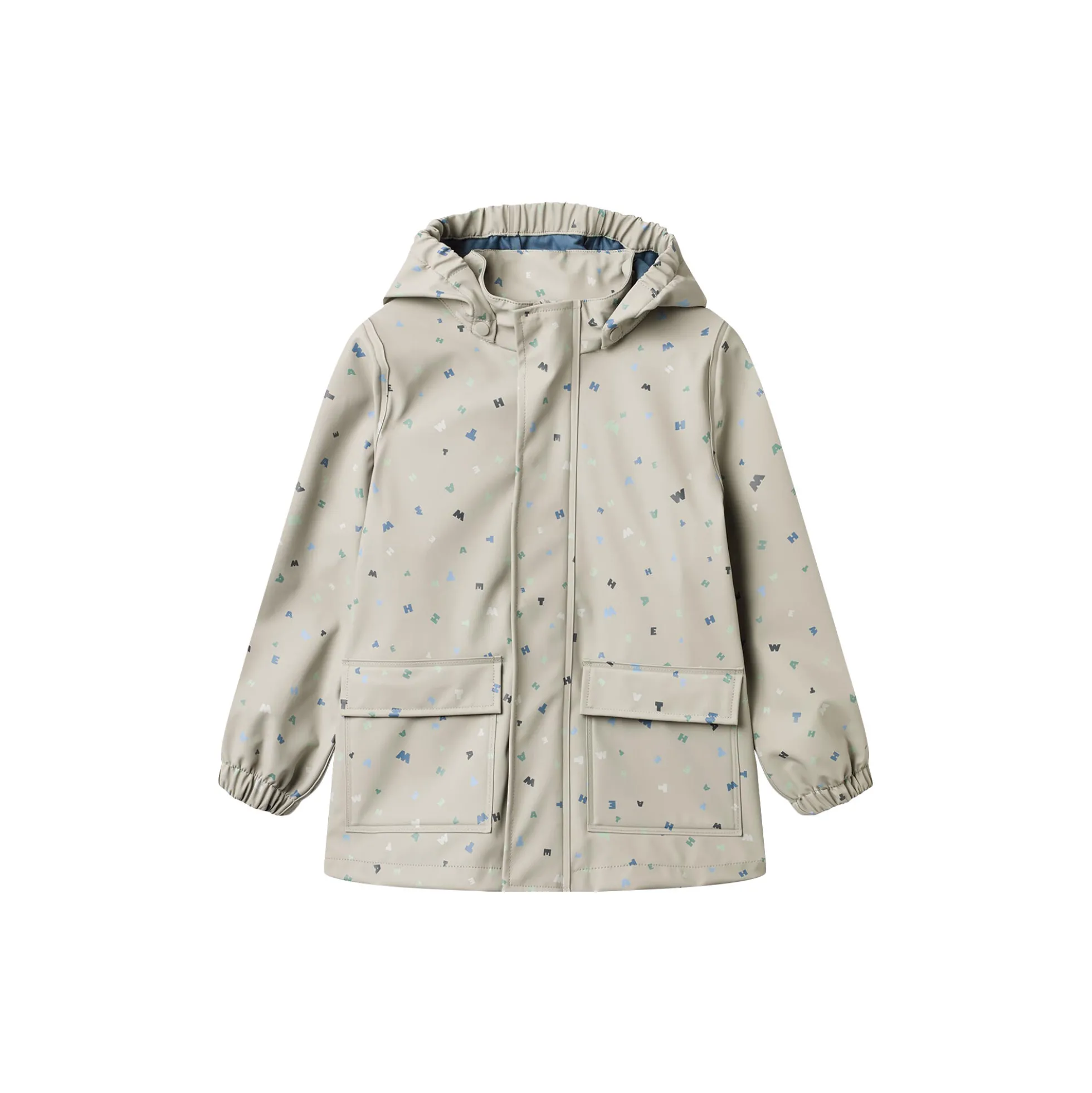 Rainwear Ollo Jacket, light flint letters