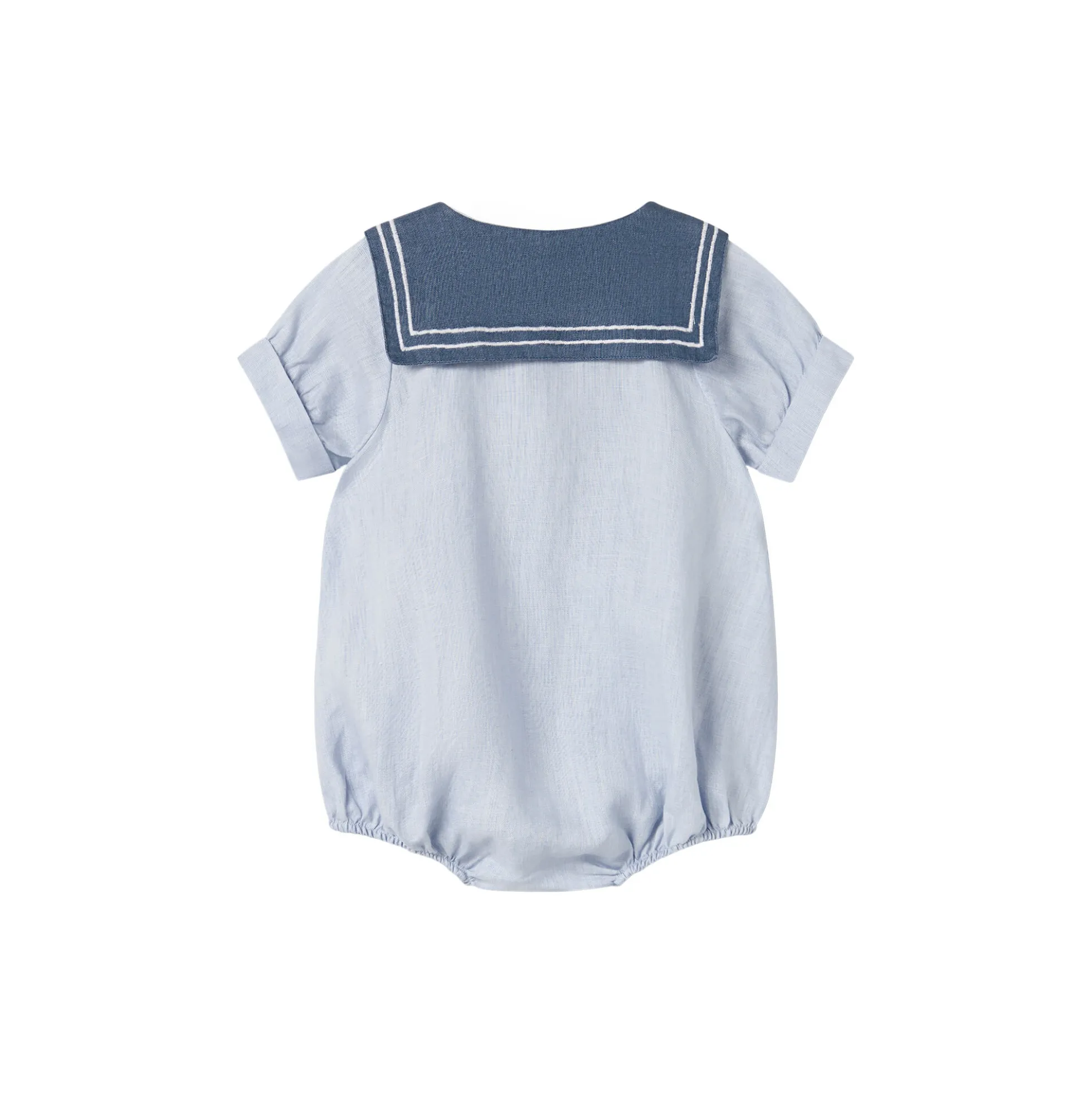 Raki Romper, blue mist