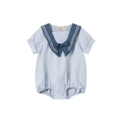 Raki Romper, blue mist