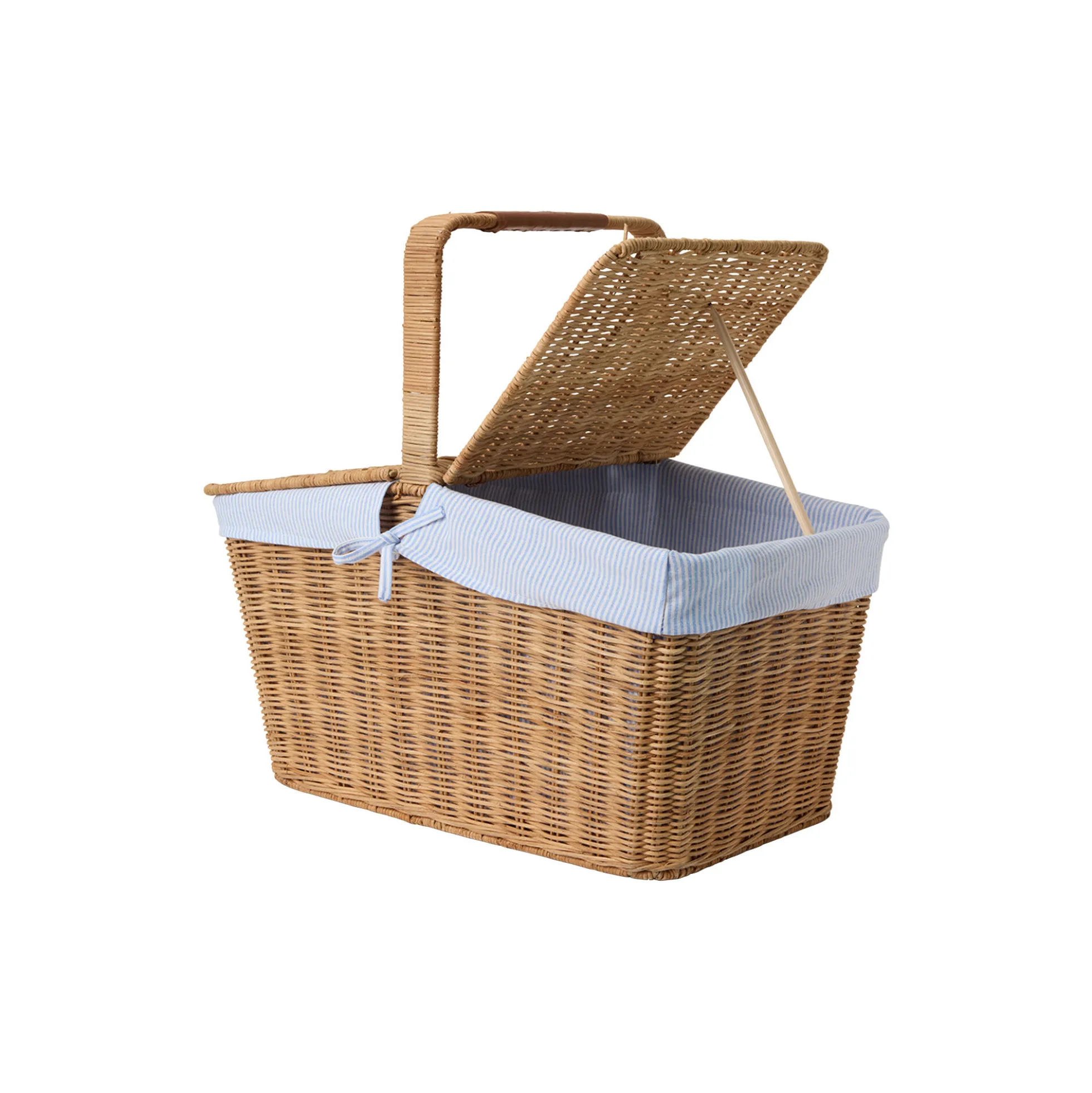 Rattan Picnic Basket with Liner