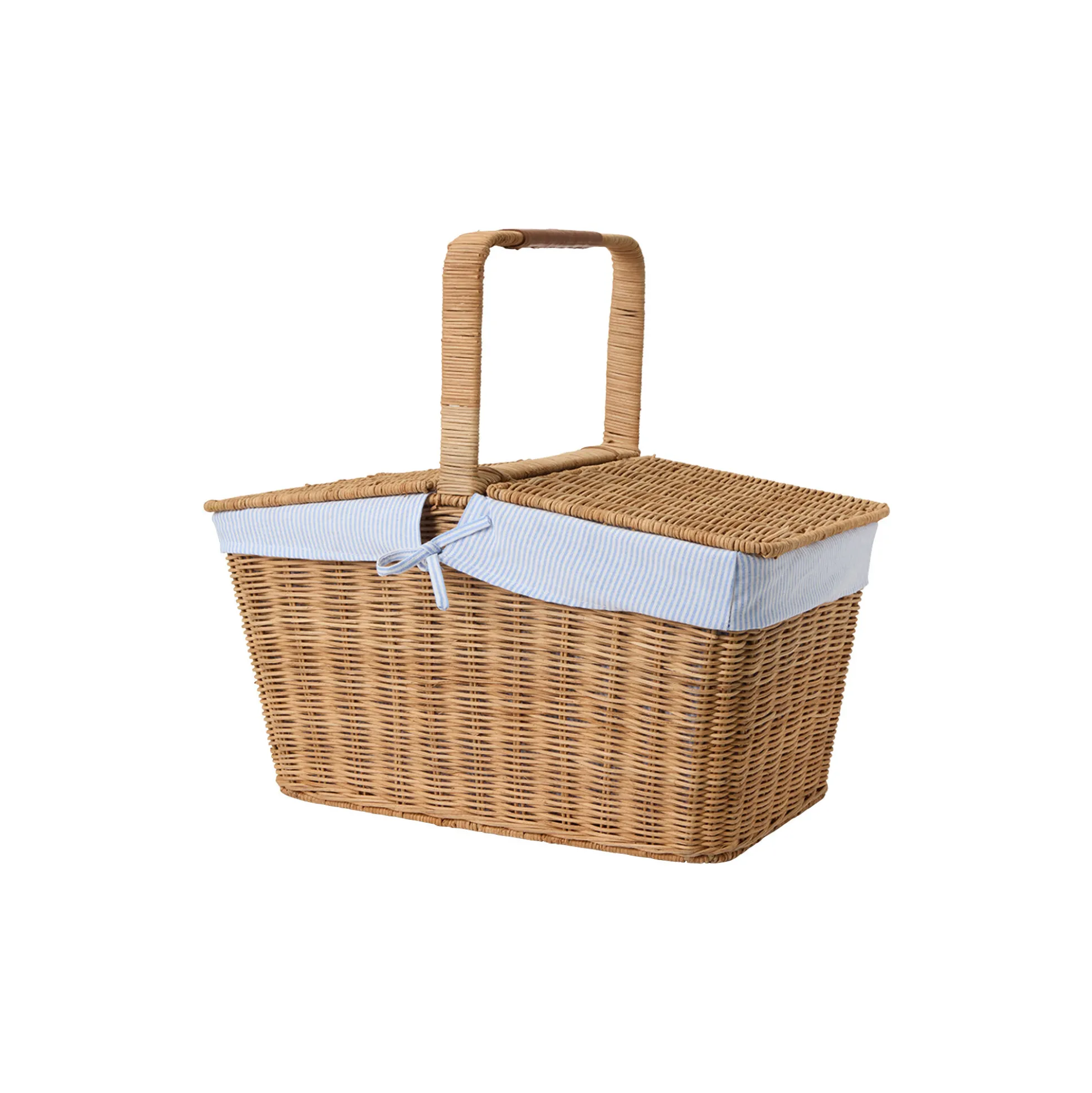 Rattan Picnic Basket with Liner