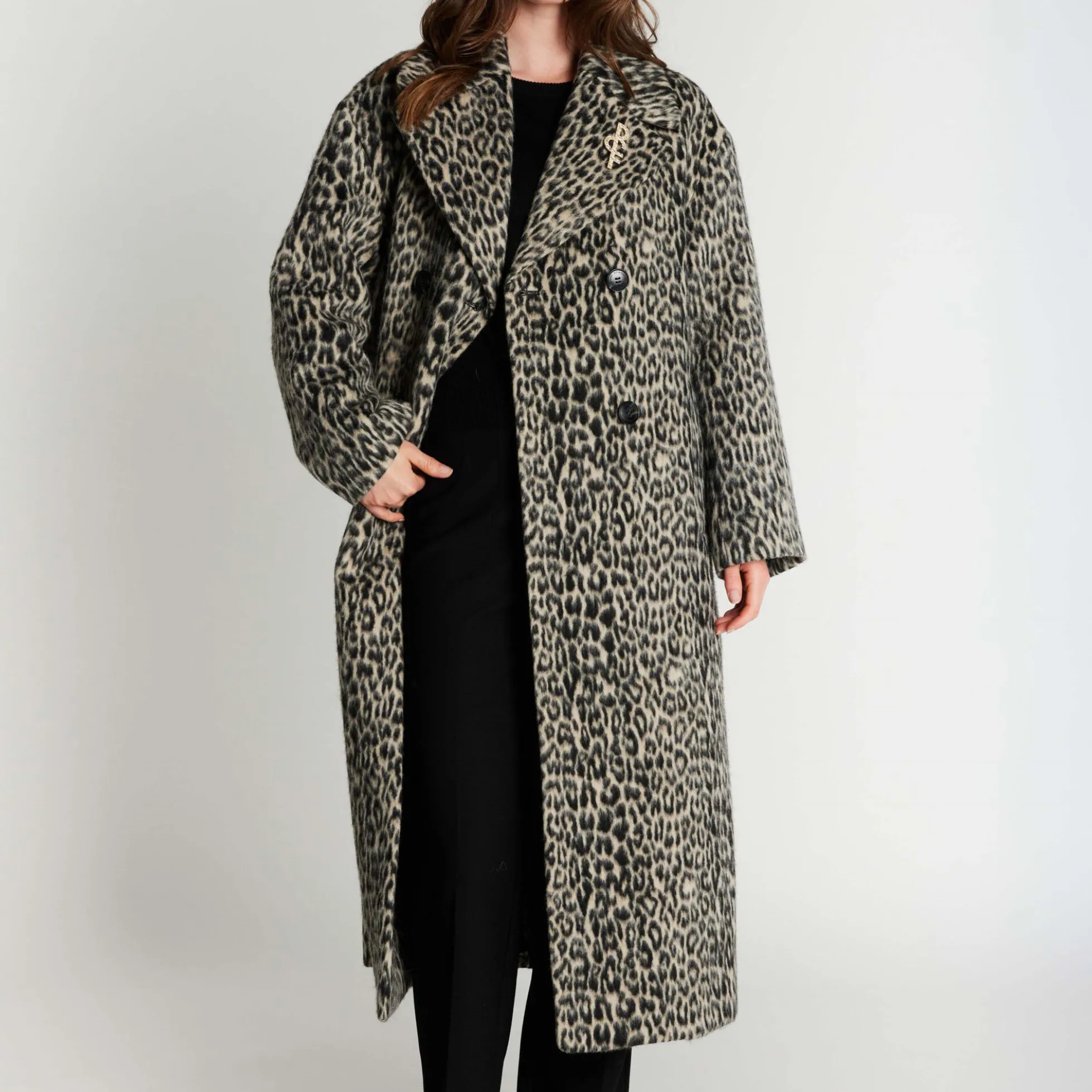 7801RDFKanza coat, black