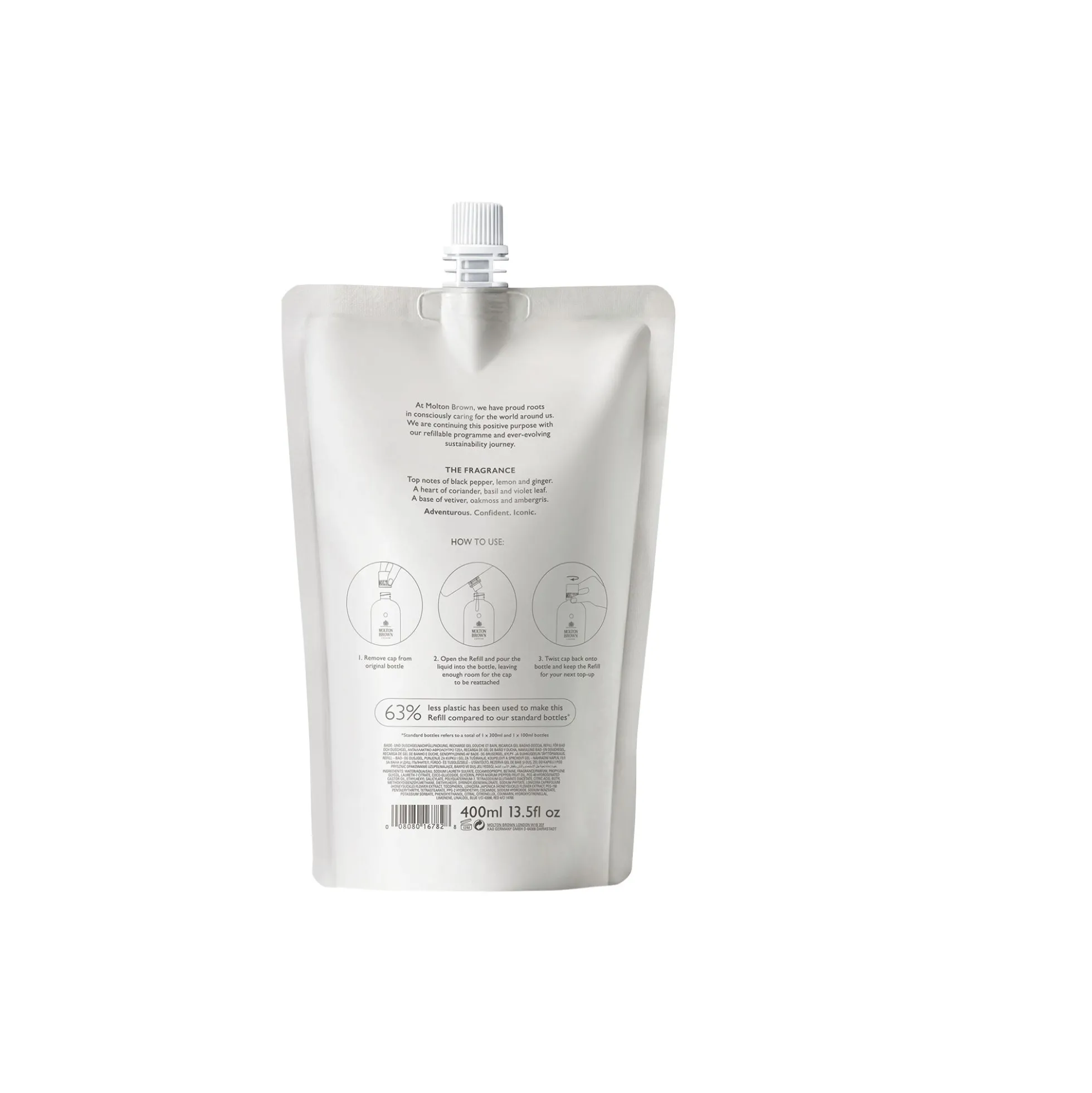 Re-Charge Black Pepper Bath & Shower Gel Refill