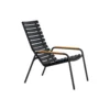 ReCLIPS bambus loungestol, black