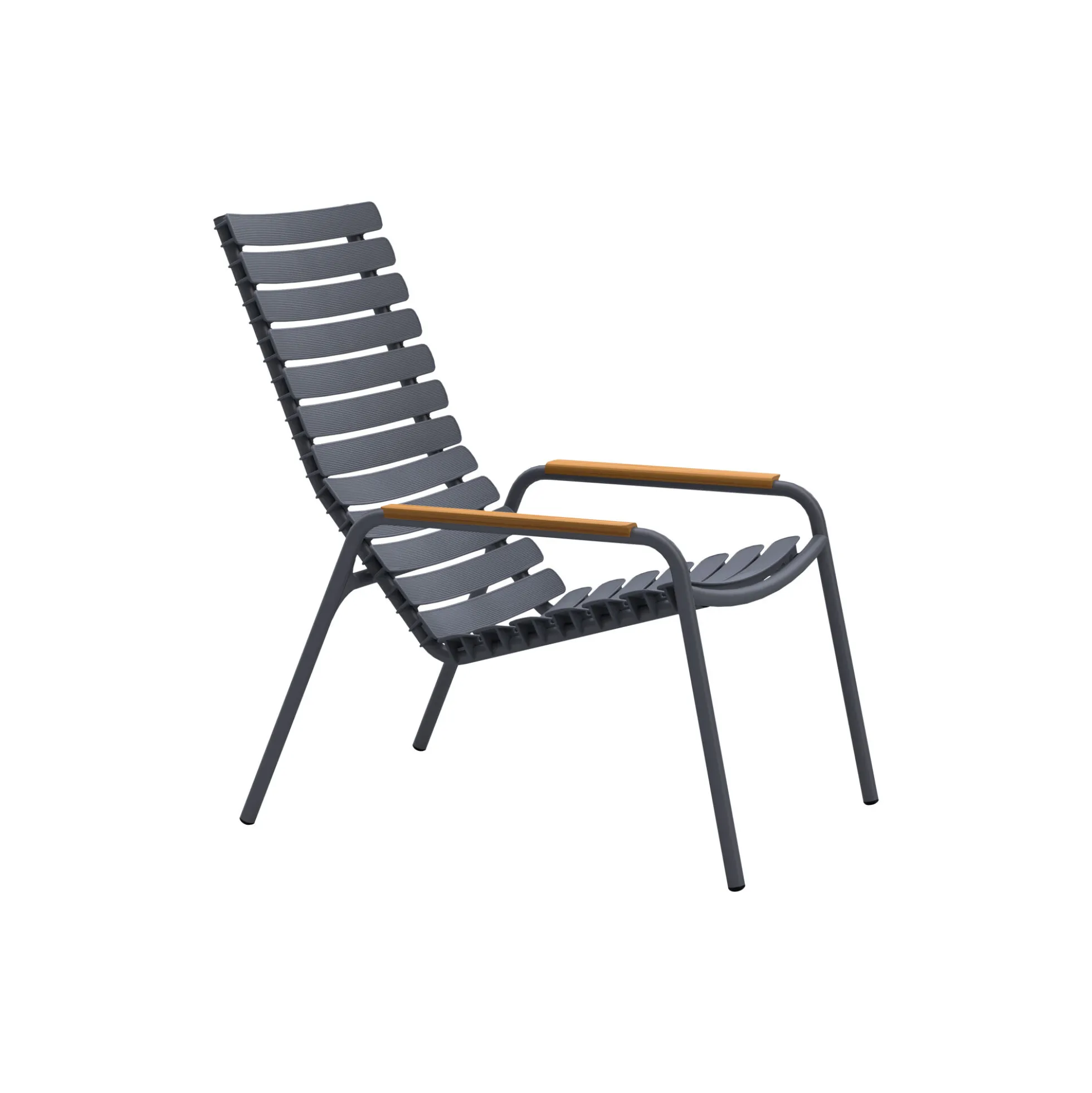 ReCLIPS bambus loungestol, dark grey