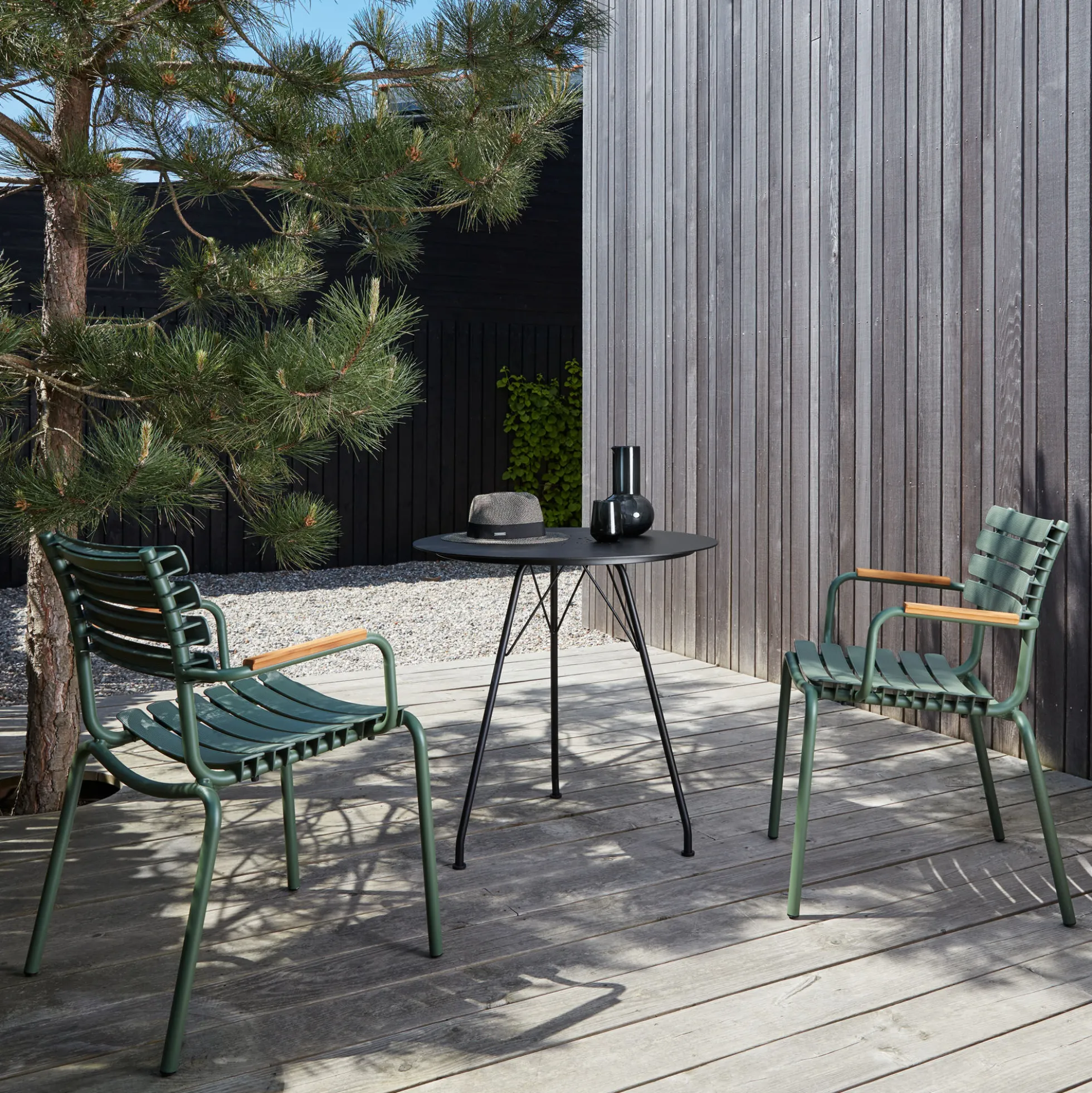 ReCLIPS bambus spisebordsstol, olive green
