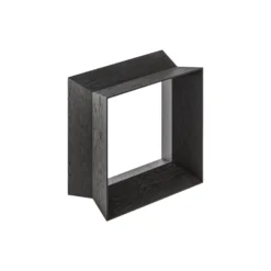 REFLEX skammel, blacklaquered oak