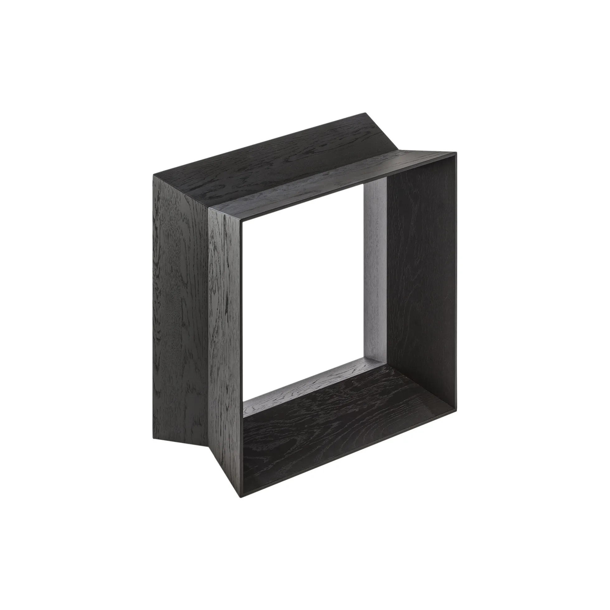 REFLEX skammel, blacklaquered oak
