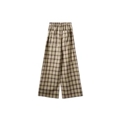 ReineSW Check Wide Leg Trousers, grey check
