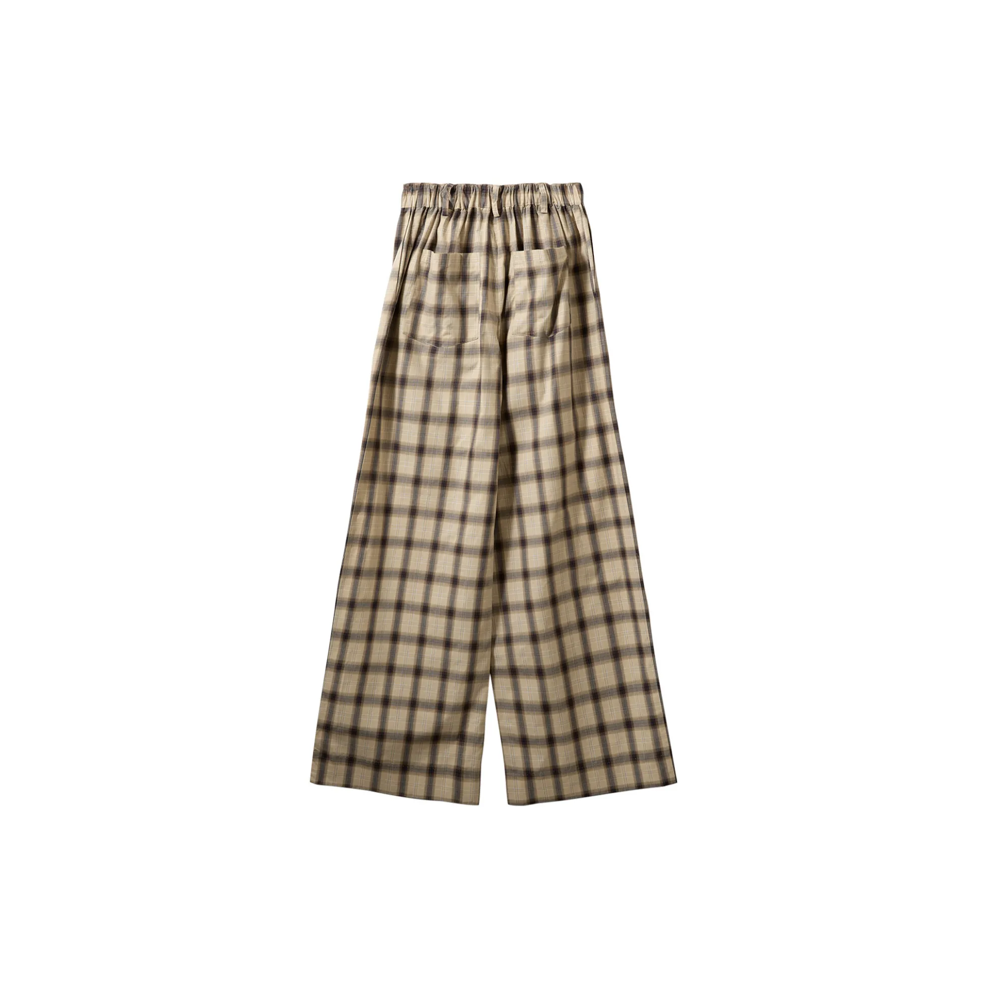 ReineSW Check Wide Leg Trousers, grey check