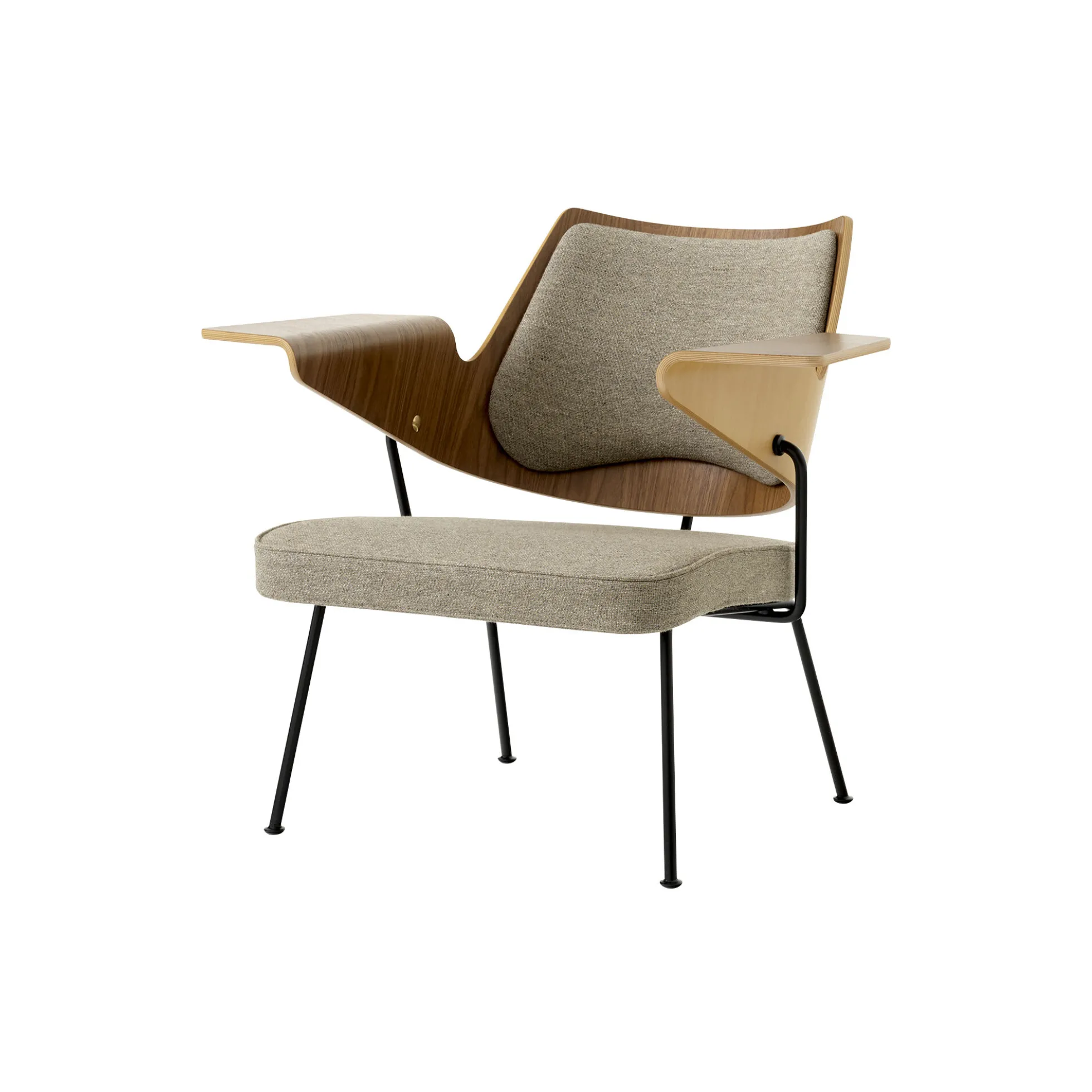 RFH RD8 Lounge Chair, walnut/beech/hallingdal 227