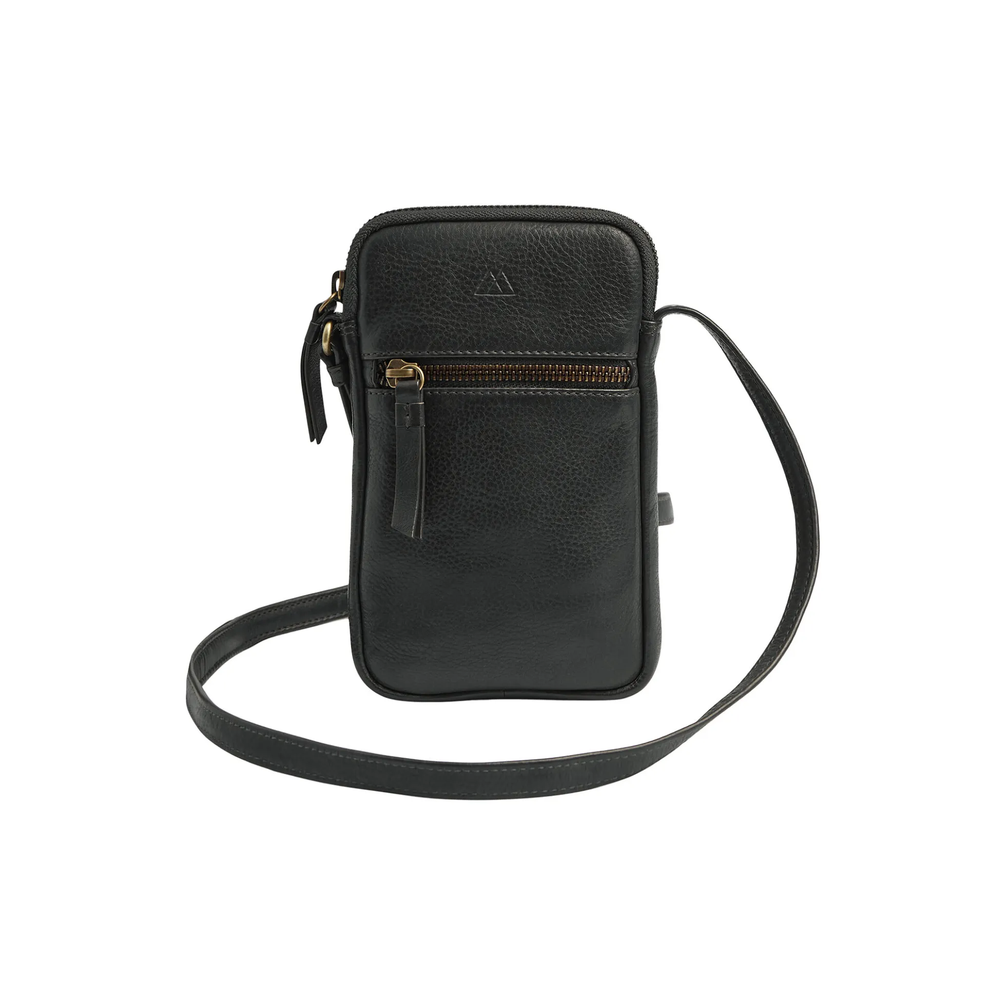 RiverMBG Mini Cross. Bag Vintage, black w/br. gold