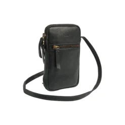 RiverMBG Mini Cross. Bag Vintage, black w/br. gold