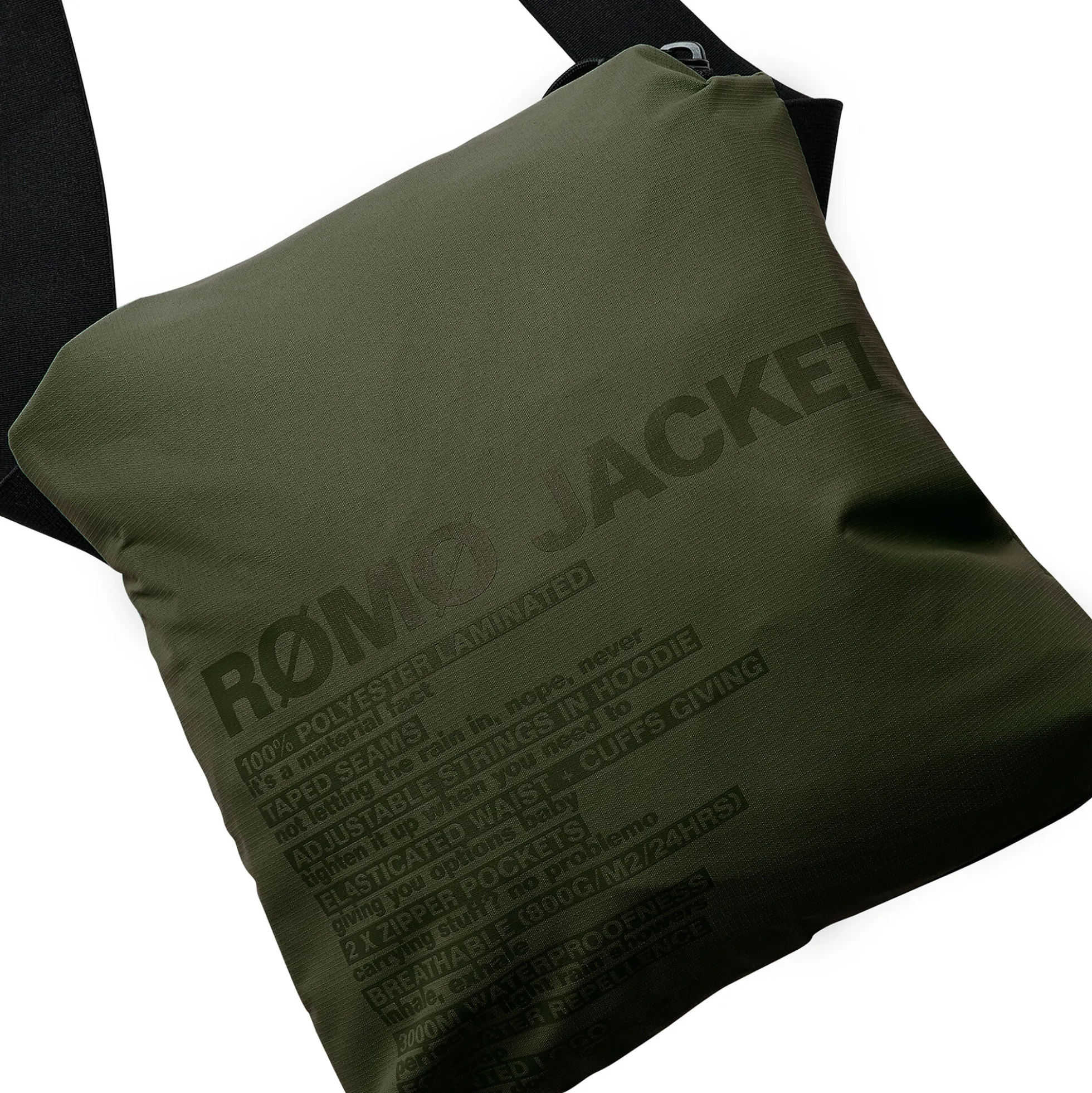 Rømø LW Rain Jacket Packable, army