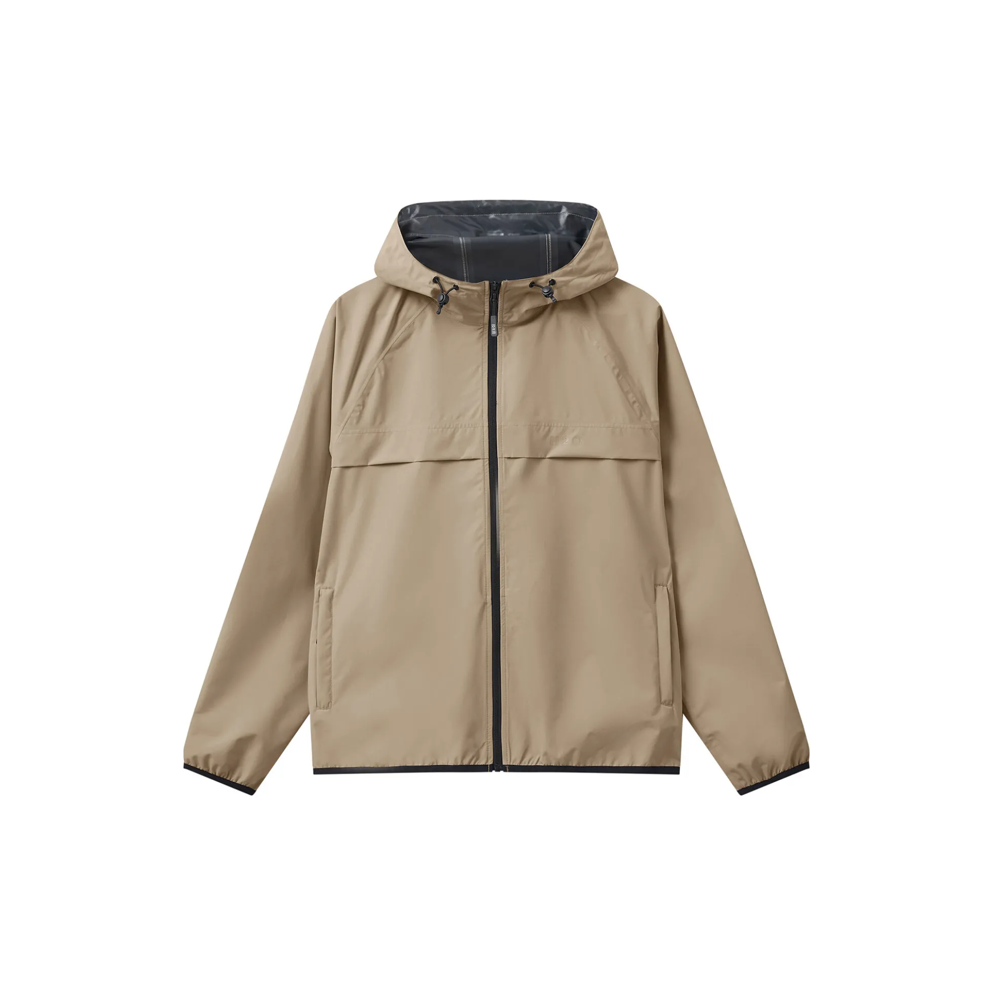 Rømø LW Rain Jacket Packable, warm grey
