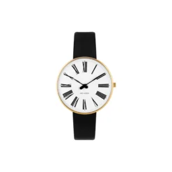 Roman armbåndsur, white/gold/black