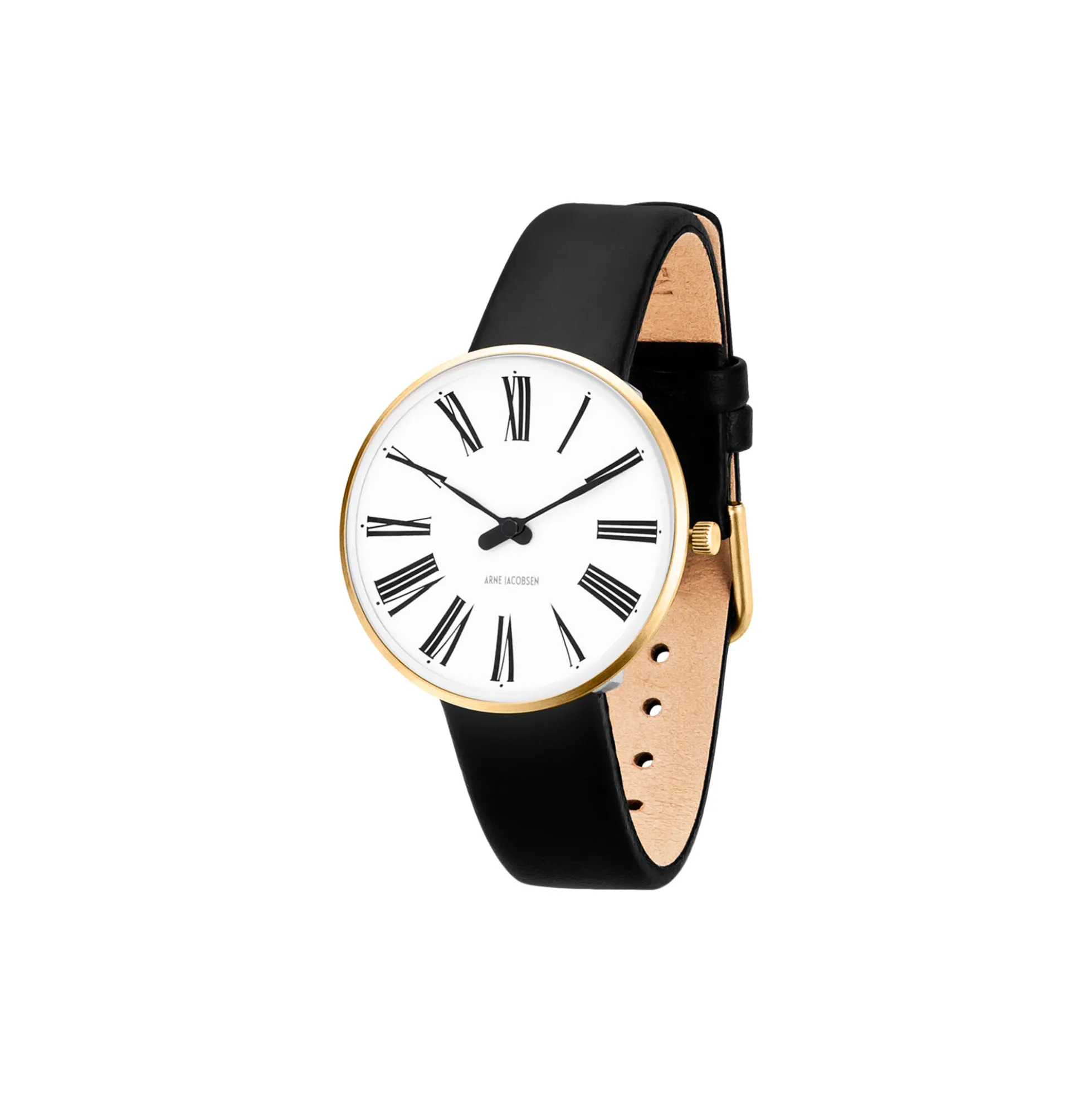 Roman armbåndsur, white/gold/black