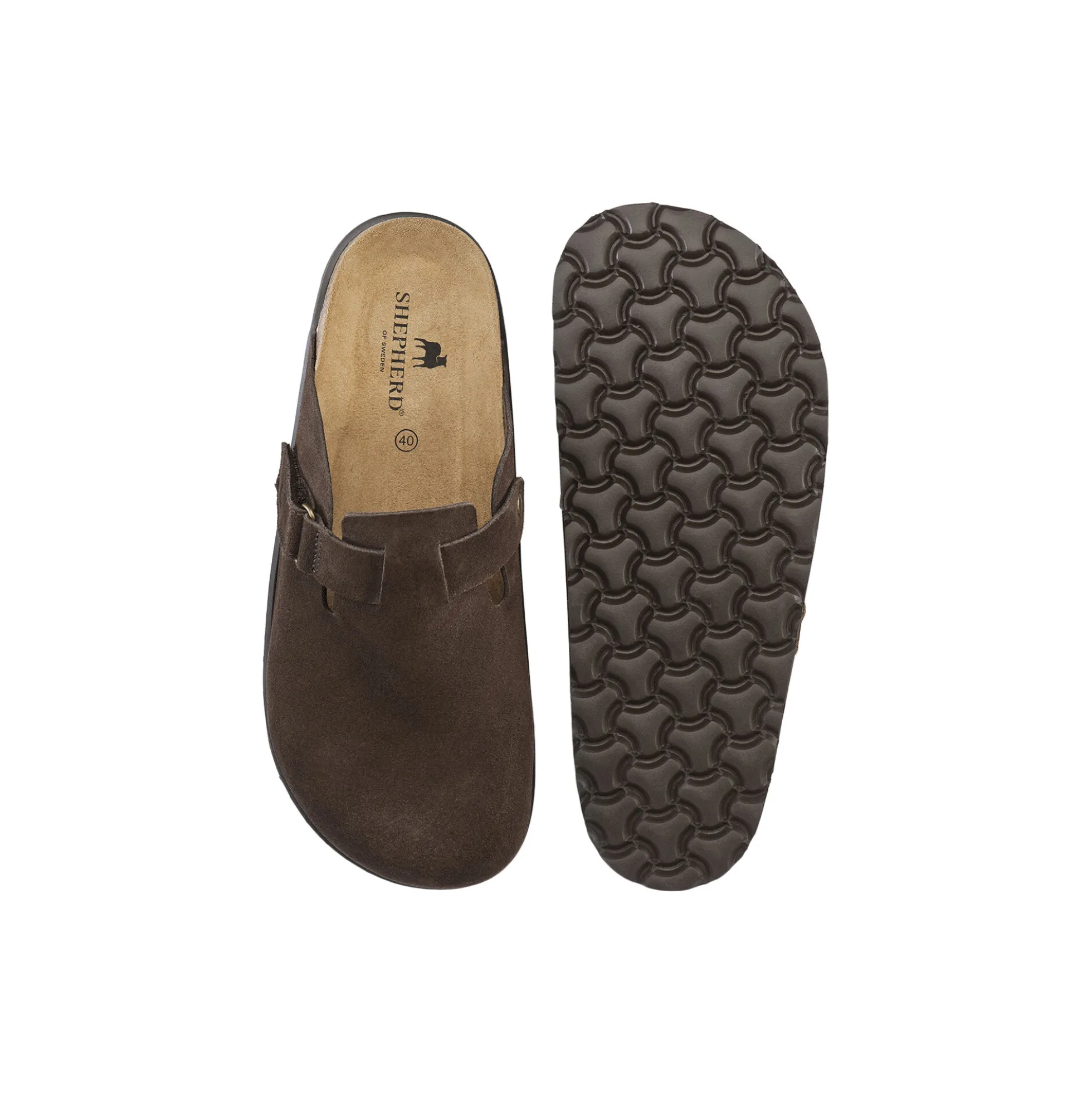 Roma tøfler, brown mocka