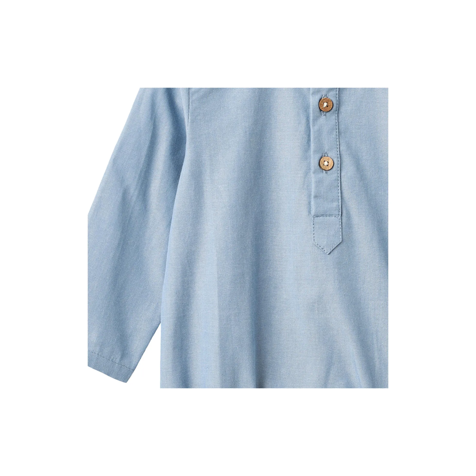 Romper Shirt Victor, blue chambrey