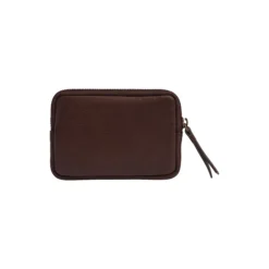 RoryMBG Coin Purse Soft Vintage, chocolate brown w/br. gold