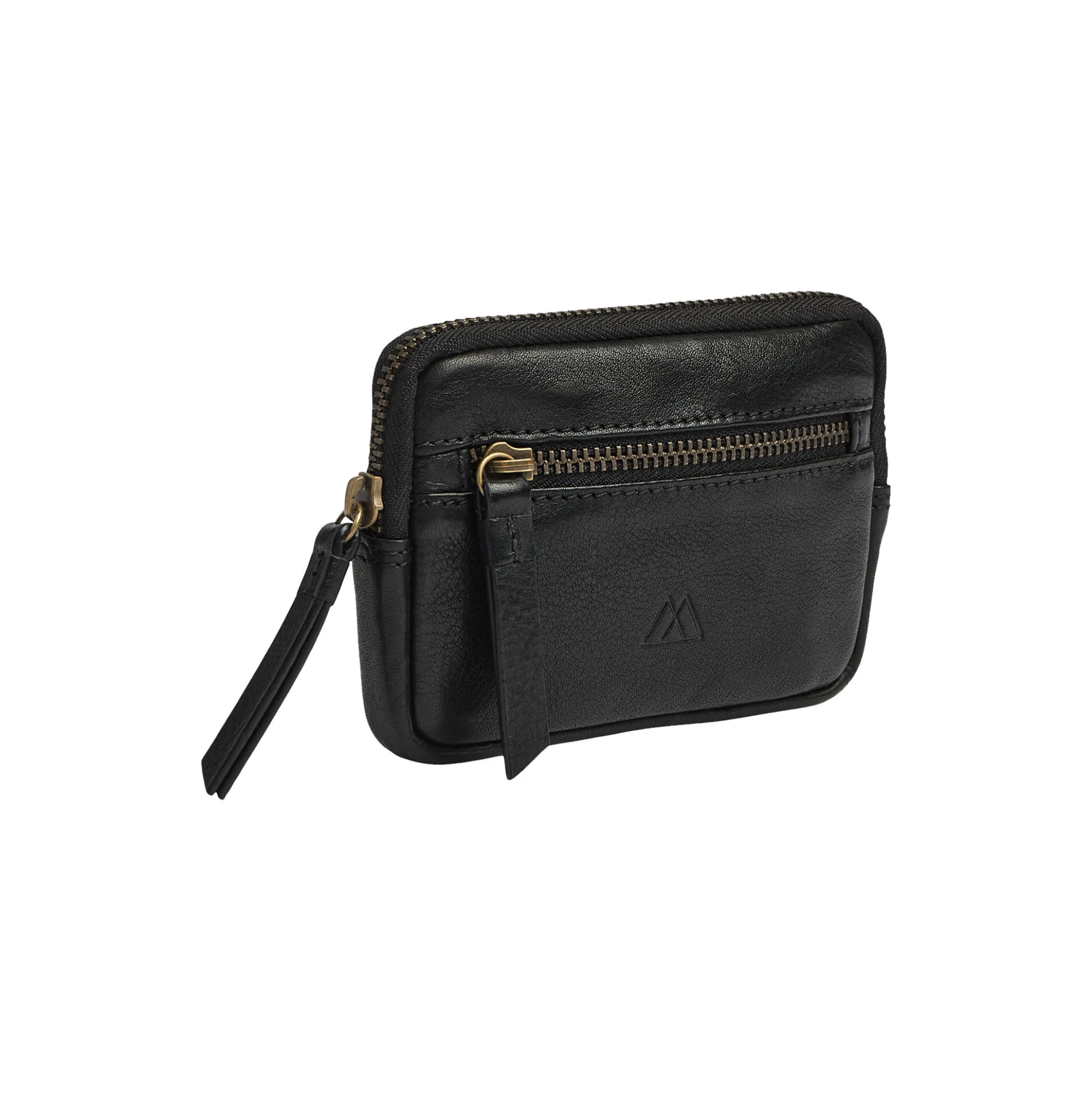 RoryMBG Coin Purse, Soft Vint., black w/br. gold