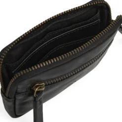 RoryMBG Coin Purse, Soft Vint., black w/br. gold
