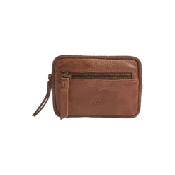 RoryMBG Coin Purse, Soft Vint., cognac w/br. gold