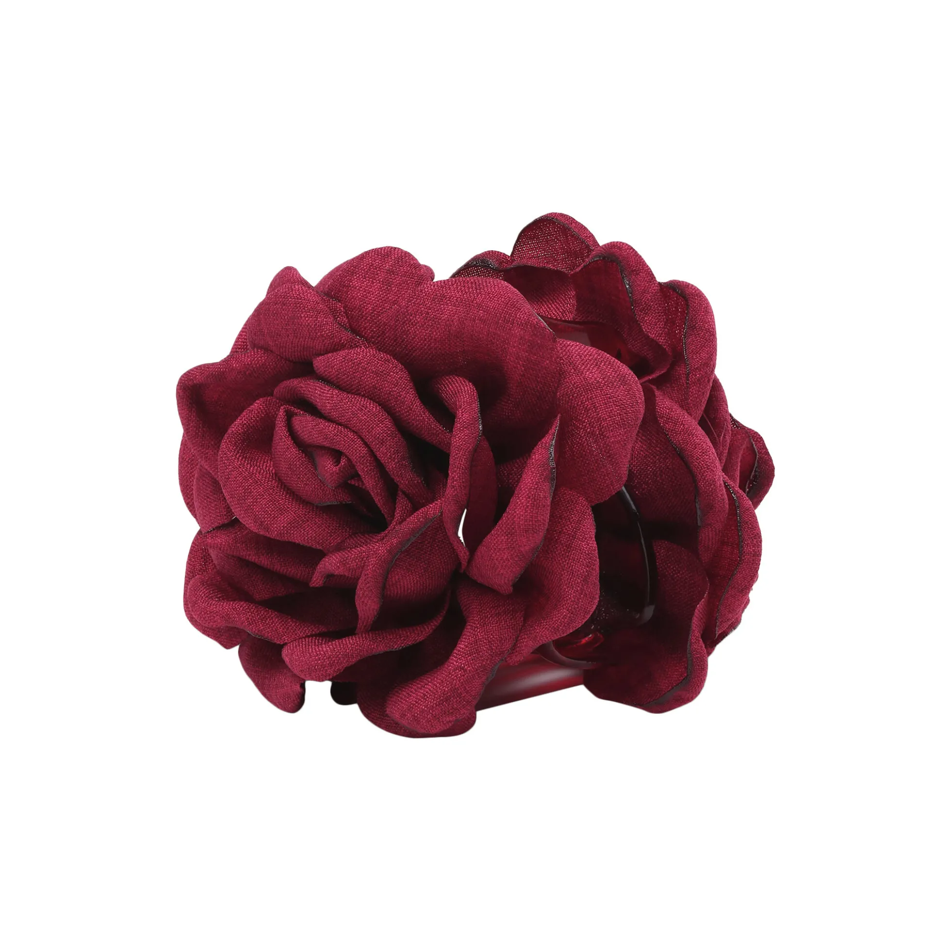 Rosa Hair Claw Middle, wine red