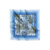 Royal Blue Striped silketørklæde