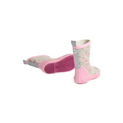 Rubber Boot Welly, cool sky flowers