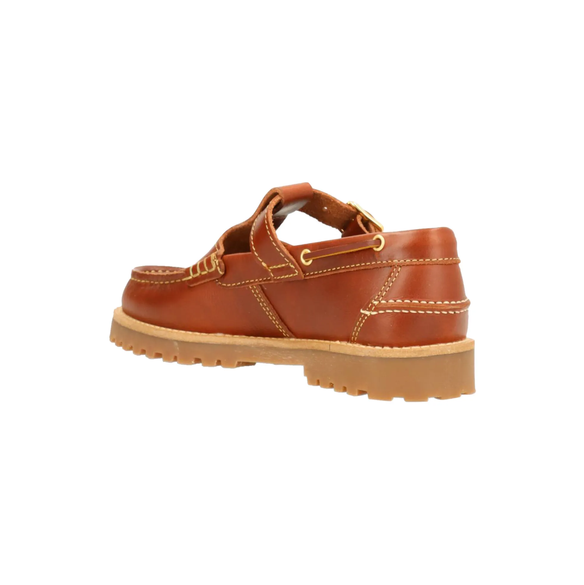 RUDDER T T-strap shoes, brandy