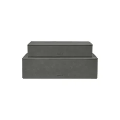 SAHLA Storage Boxes Set, pewter