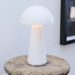 Sam genopladelig lampe, white