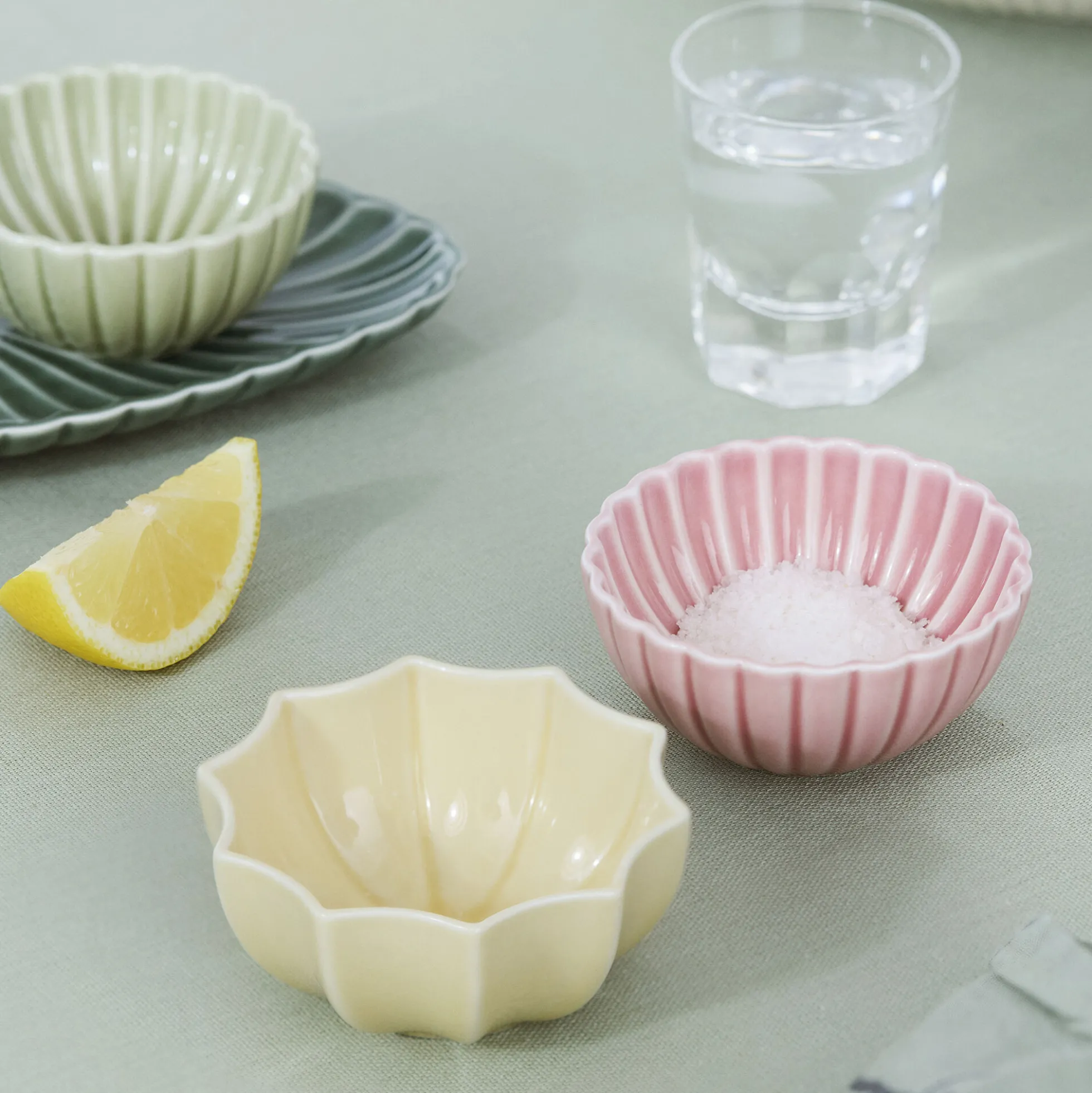 Samsurium sæt af 2 mini skåle, mimosa/blush