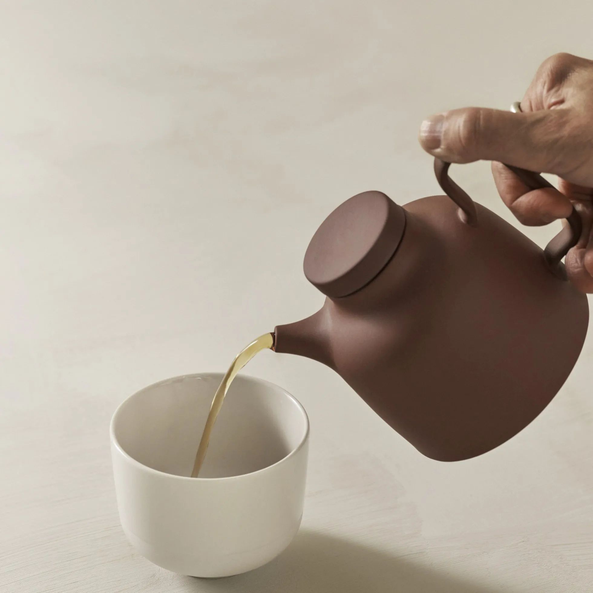 Sand Secrets Tea Pot, red clay