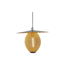 Satellite Outdoor Pendant, mustard gold semi matt