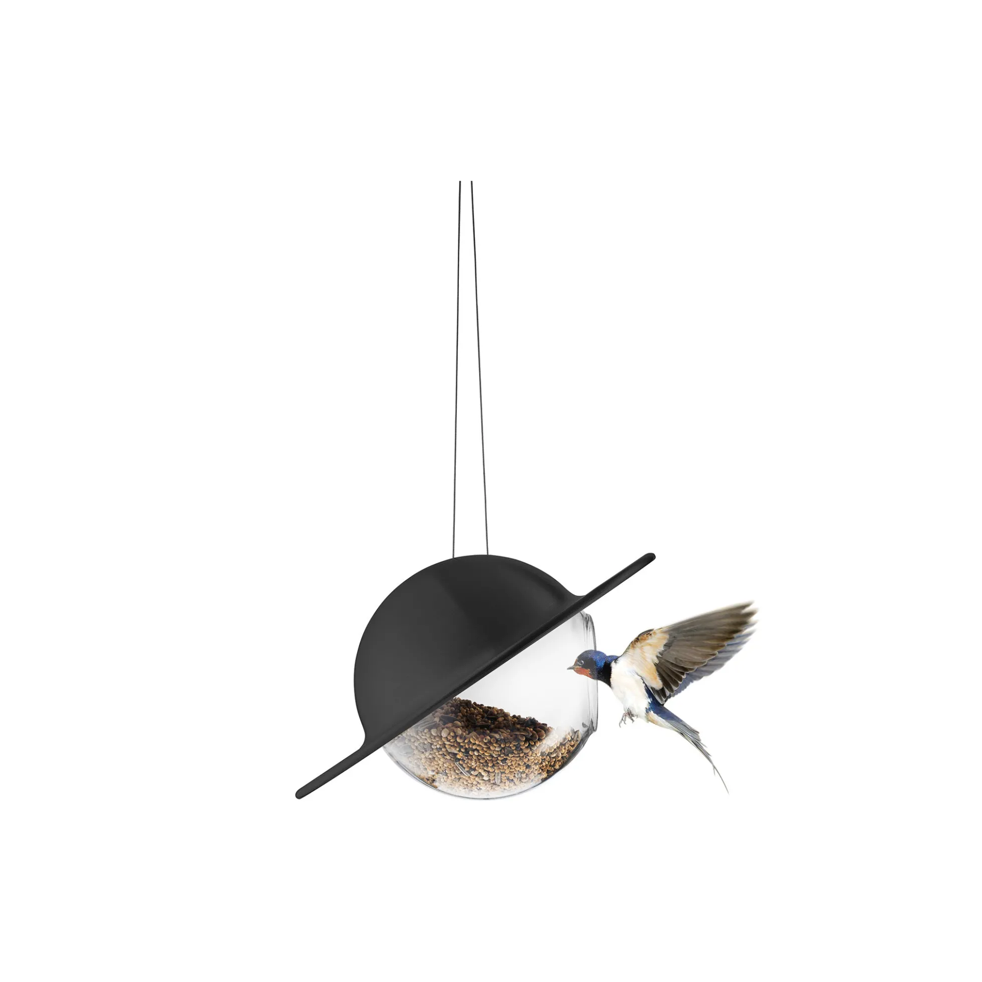 Saturn Fuglefoderkugle, black