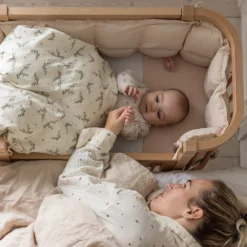 Sebra Bedside Crib, wooden edition