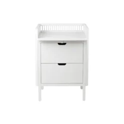 Sebra puslebordet med skuffer, classic white