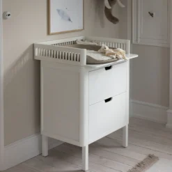 Sebra puslebordet med skuffer, classic white
