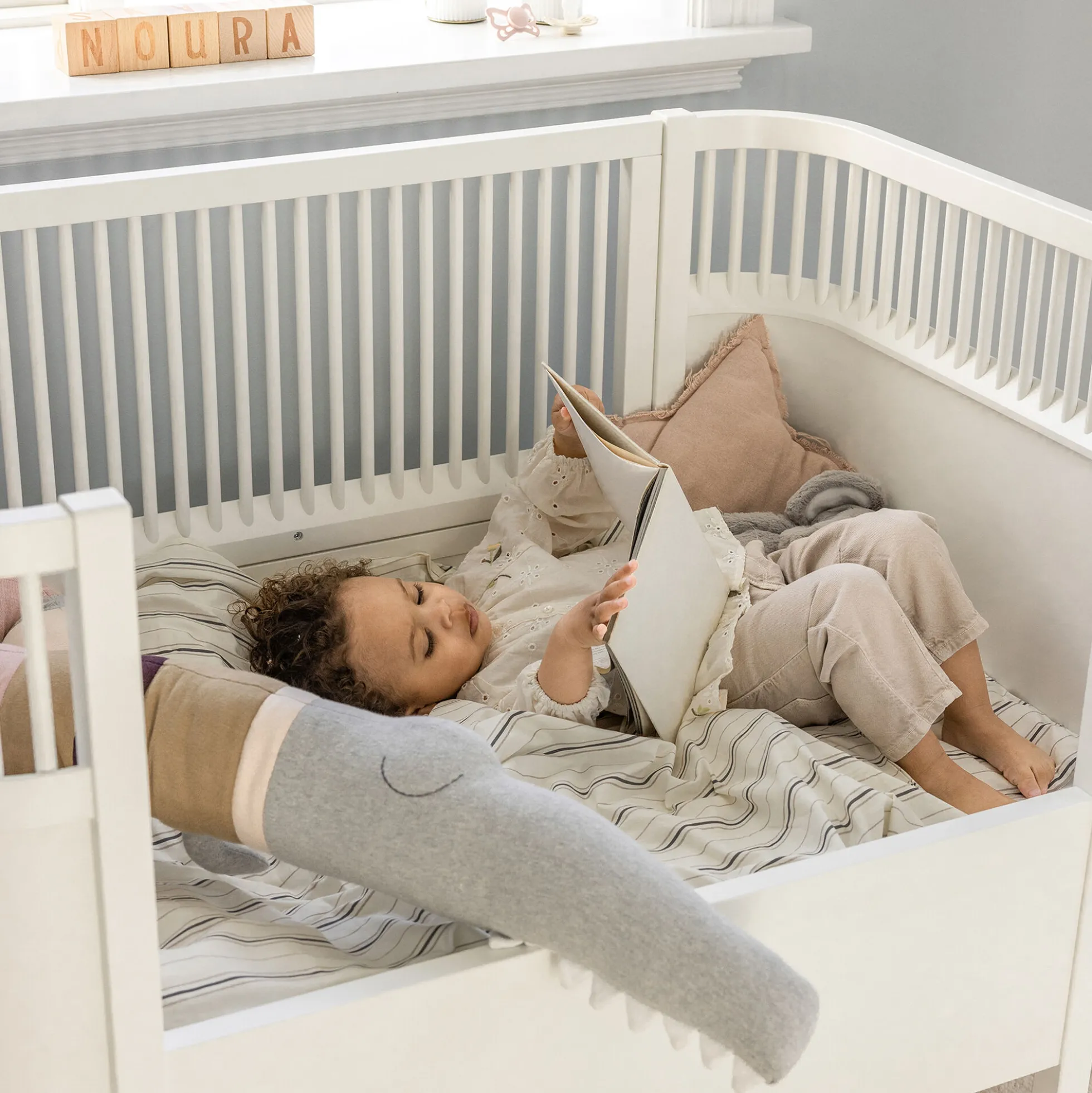 Sebra sengen Baby & Jr., classic white