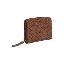 SelmaMBG Wallet Weave, cognac