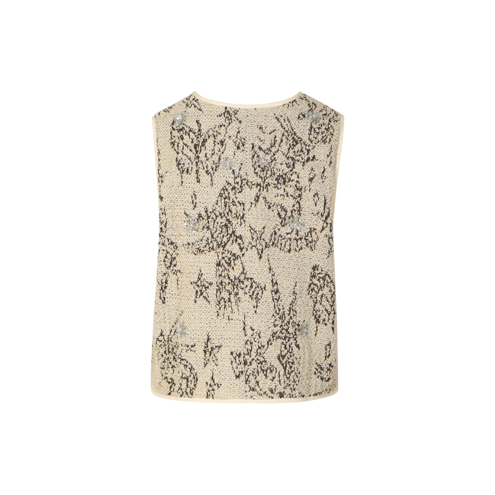 Sequins vest, grey sequins