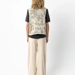 Sequins vest, grey sequins