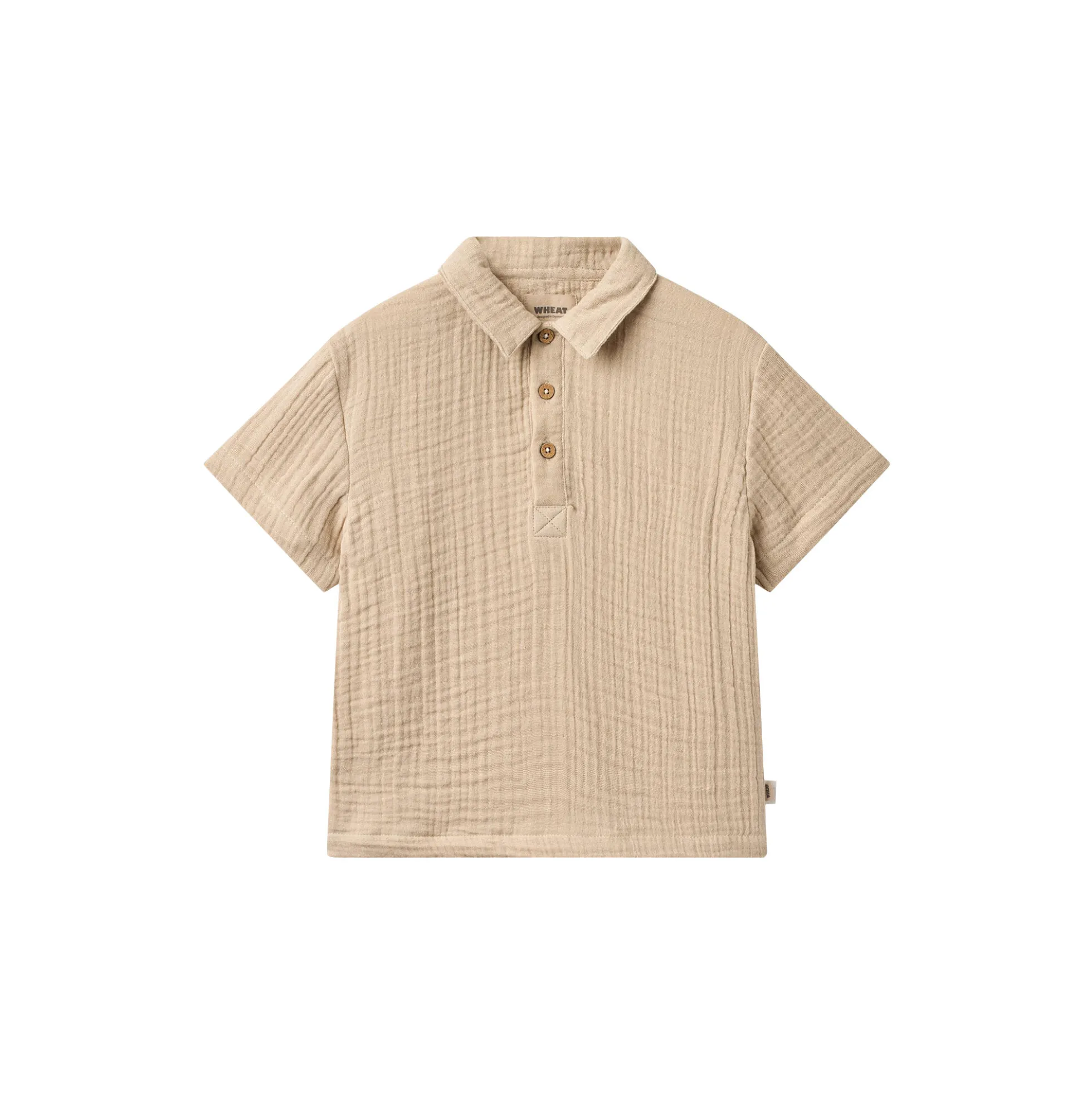 Set Shirt S/S & Shorts Svend, warm sand